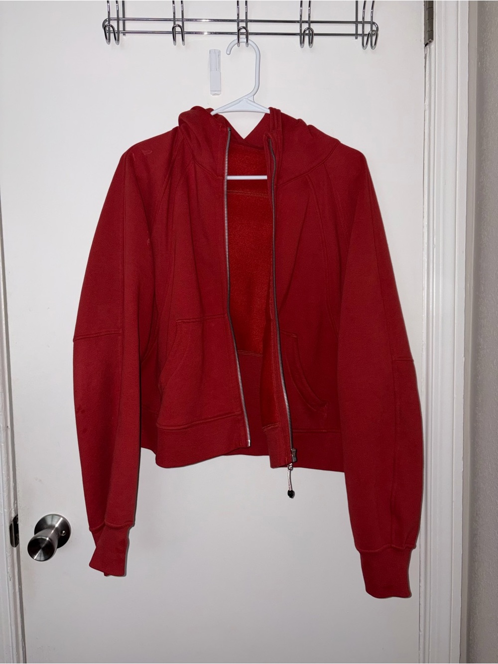 lululemon athletica Red Zip Hoodie Jacket